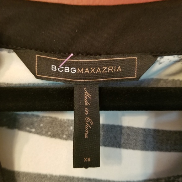 BCBGMaxazria - geometric embellished top zebra print - Picture 2 of 4